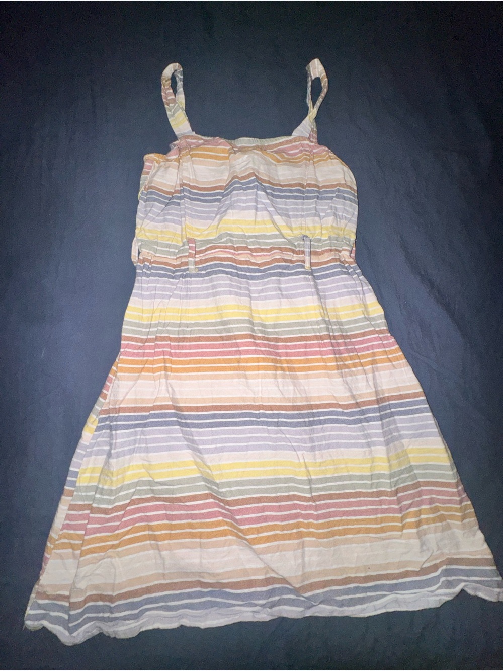 Derek Heart Pastel Stripe Spaghetti Strap Dress